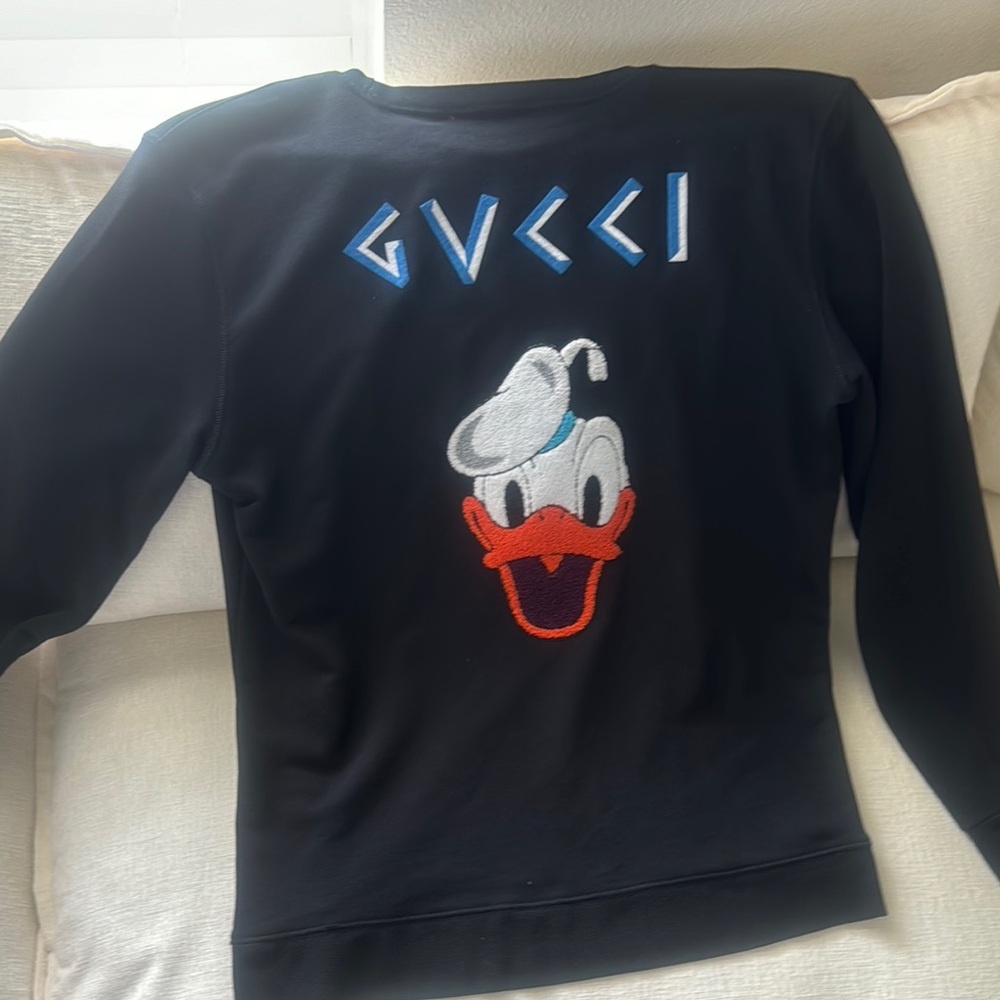 Gucci Black Donald Duck Sweater